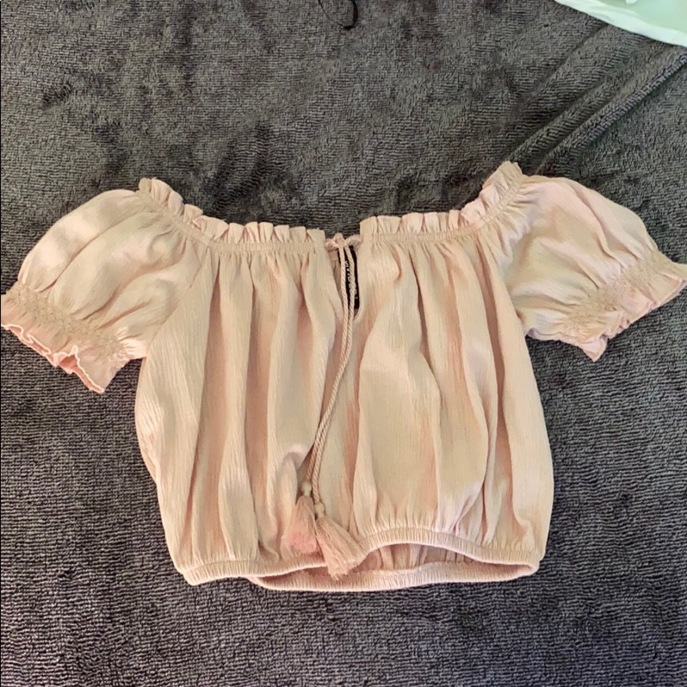 Pink crop top